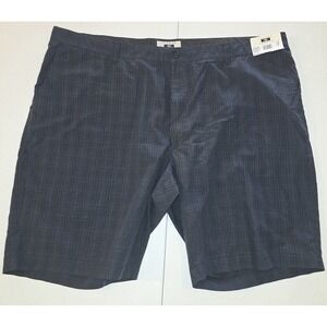 Joseph Abboud Men's Shorts Size 48 Black With‎ Blue And Gray Stripes -189